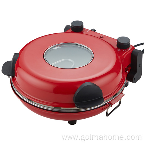 Crispy Electric Pizza Maker Machine Special Stone Plate